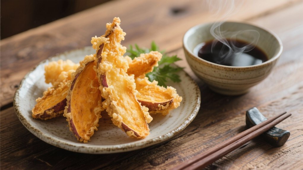 crispy sweet potato tempura