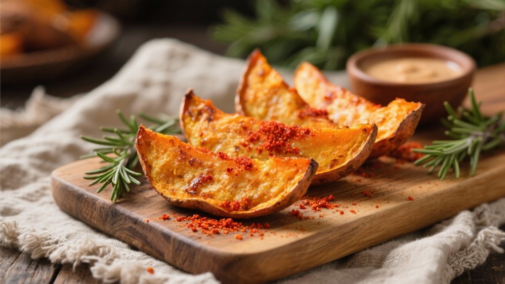 crispy sweet potato wedges
