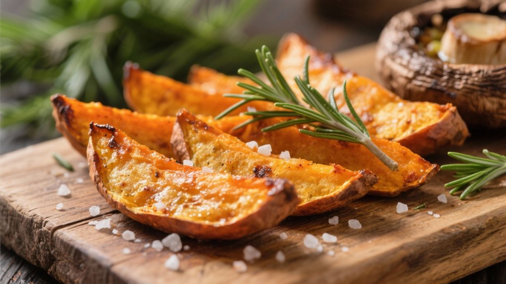 crispy sweet potato wedges