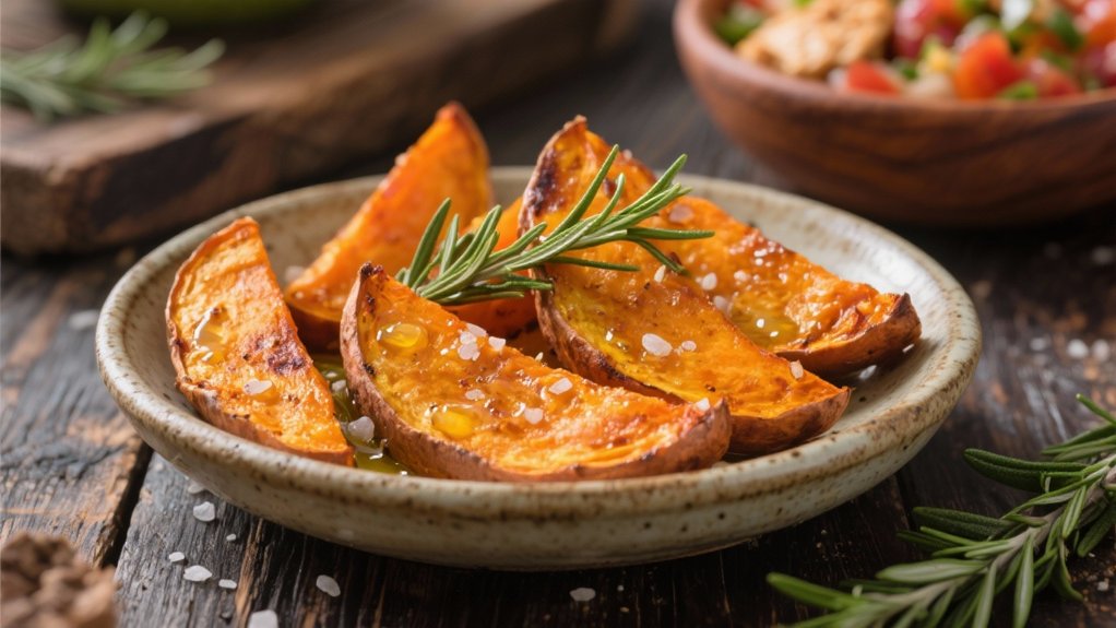 crispy sweet potato wedges