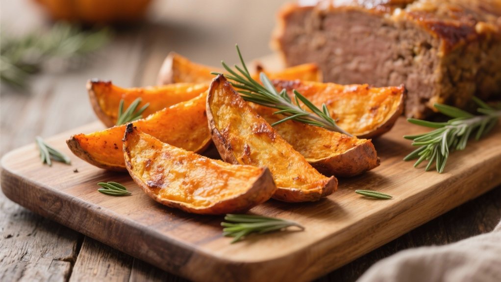 crispy sweet potato wedges