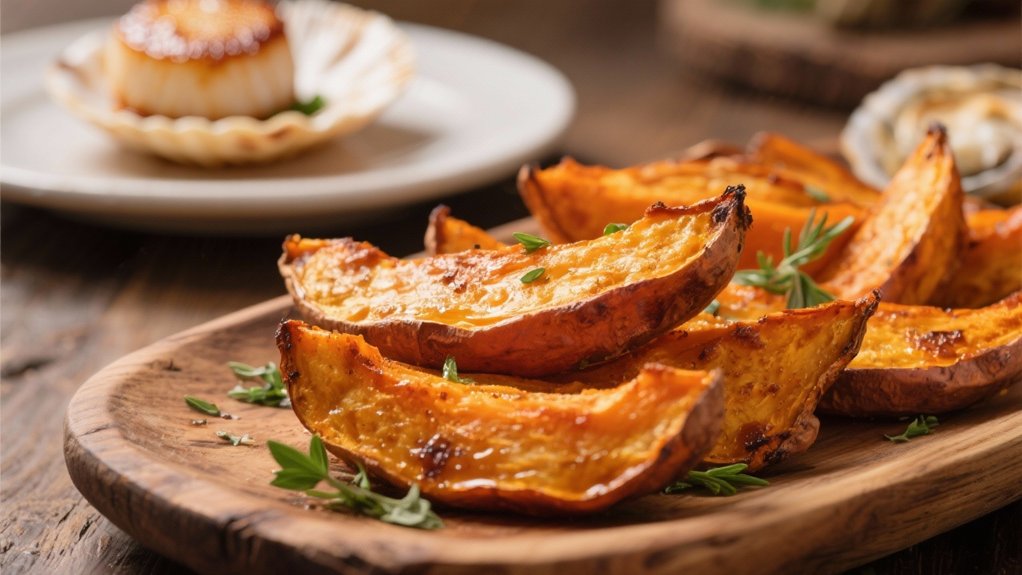 crispy sweet potato wedges