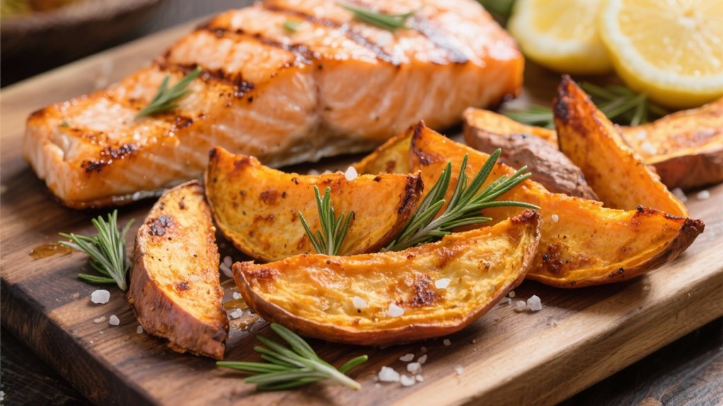 crispy sweet potato wedges