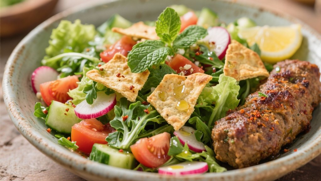crispy tangy colorful salad