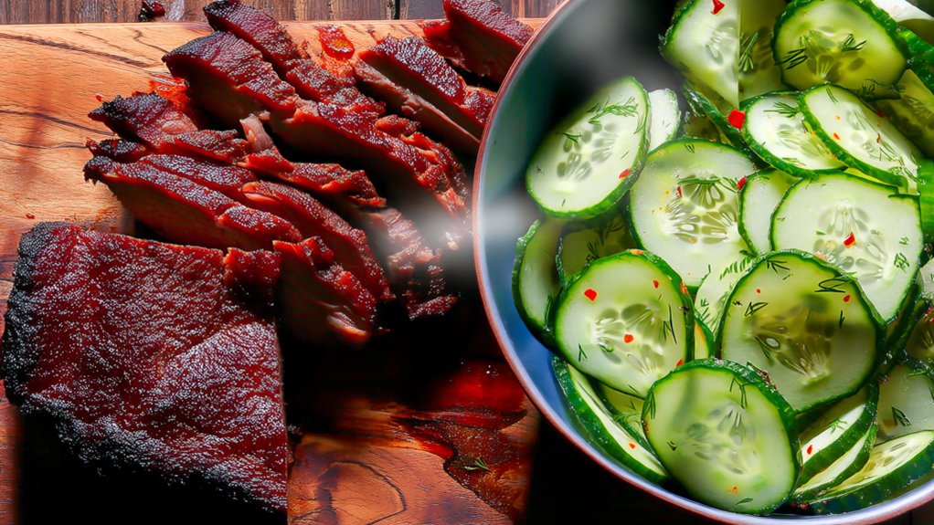 crispy tangy cucumber salad