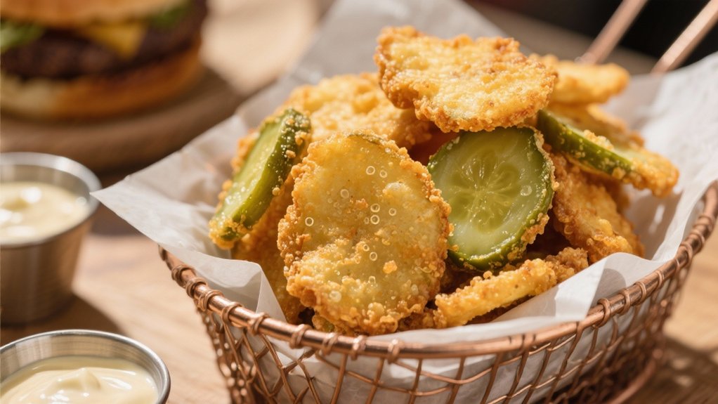 crispy tangy fried pickles