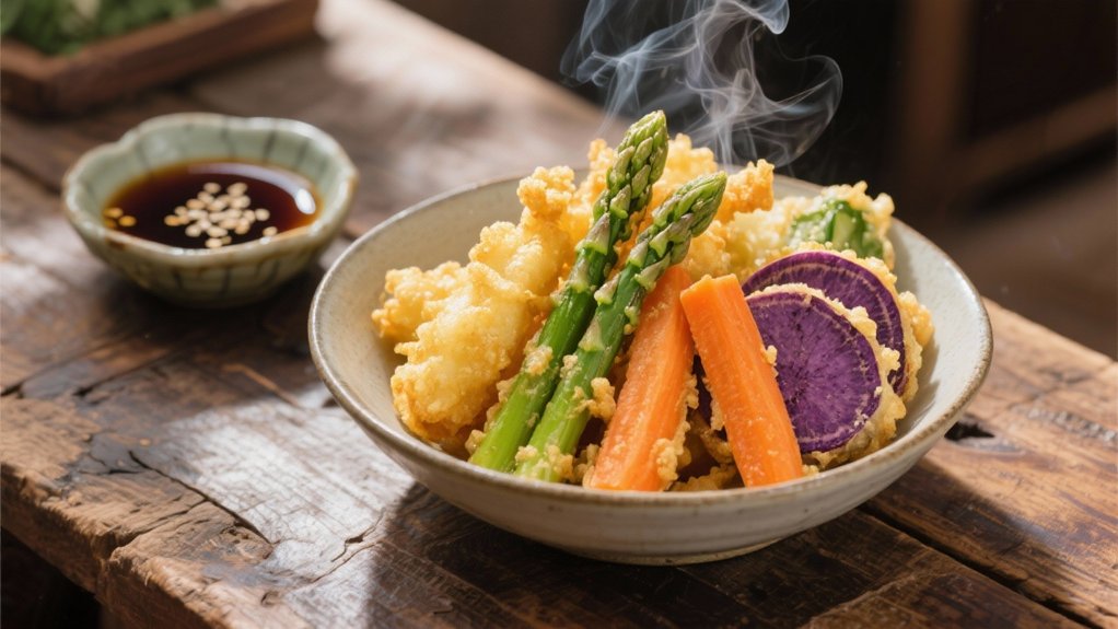 crispy tempura vegetable delight