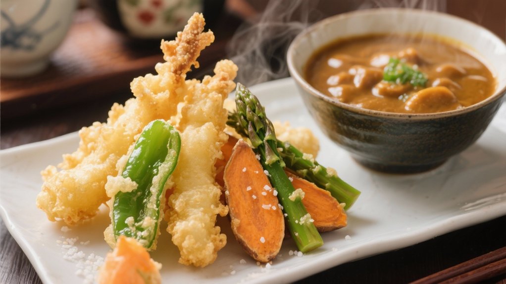 crispy tempura vegetable technique