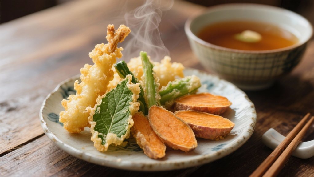 crispy tempura with miso