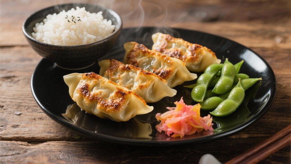 crispy tender gyoza dumplings