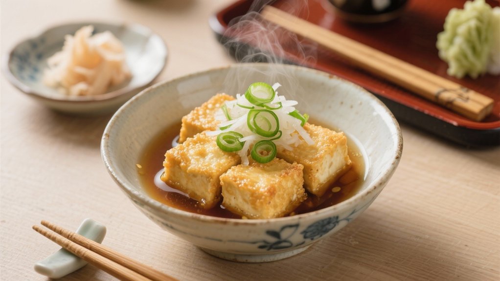 crispy tofu in dashi
