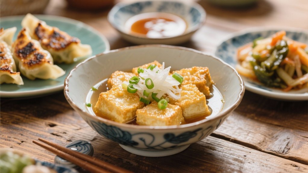 crispy tofu in dashi