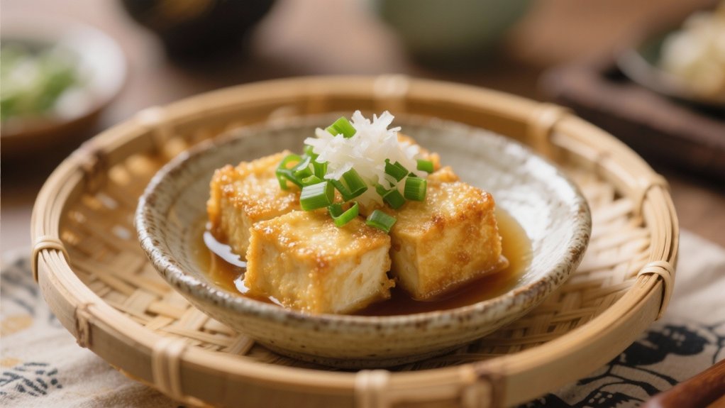 crispy tofu with dashi