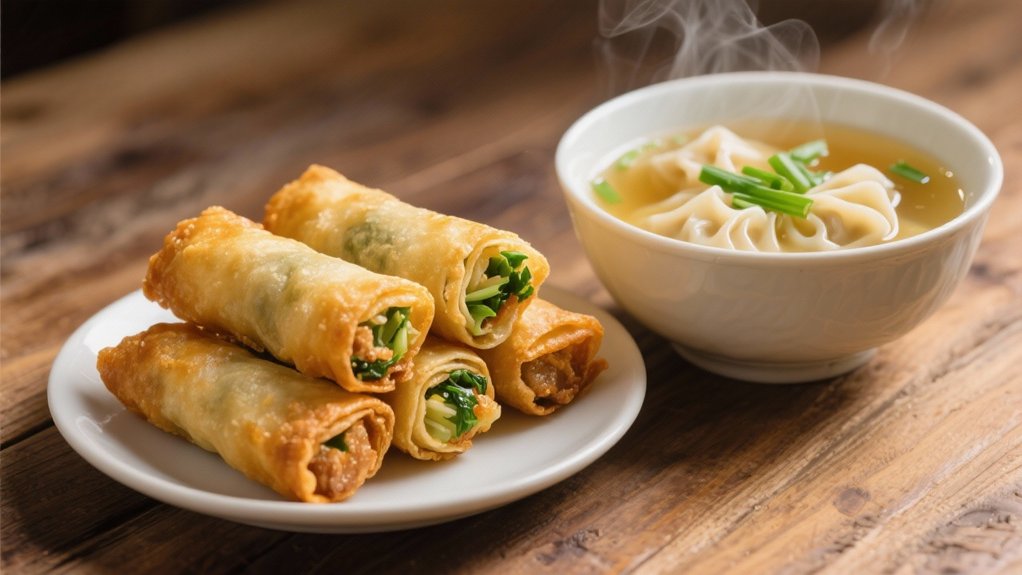 crispy vegetable spring rolls