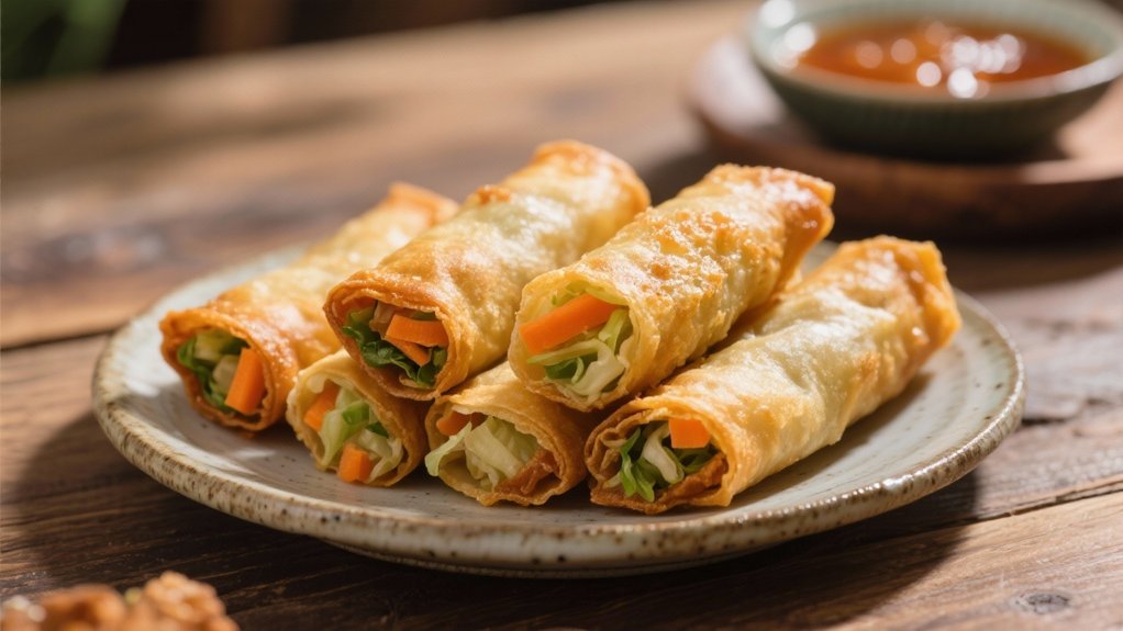 crispy vegetable spring rolls
