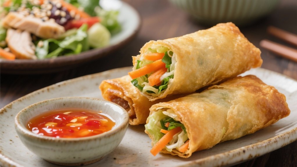 crispy vegetable spring rolls