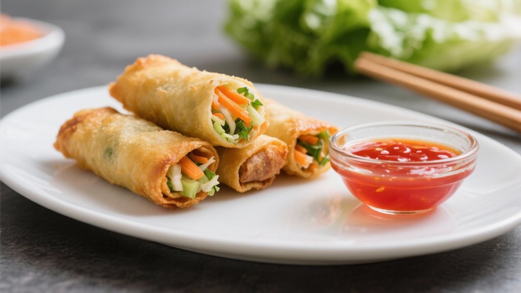 crispy vegetable spring rolls