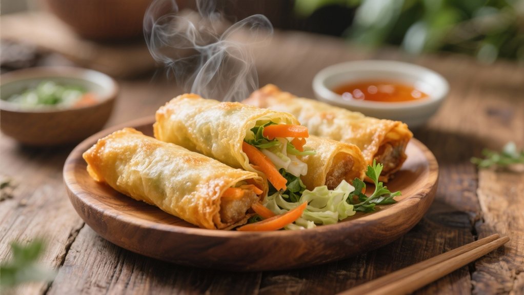 crispy vegetable spring rolls