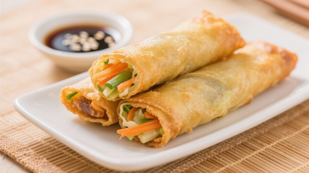 crispy vegetable spring rolls