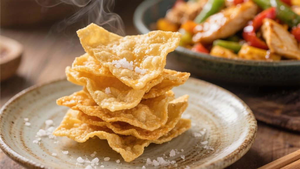 crispy wonton chip variations