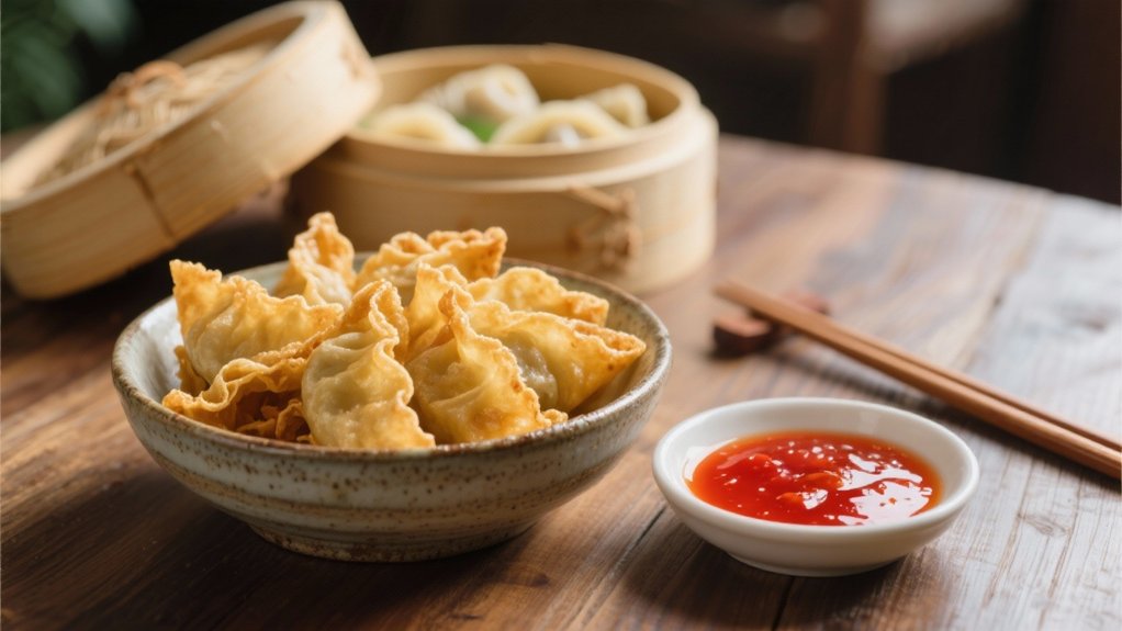 crispy wontons sweet sauce