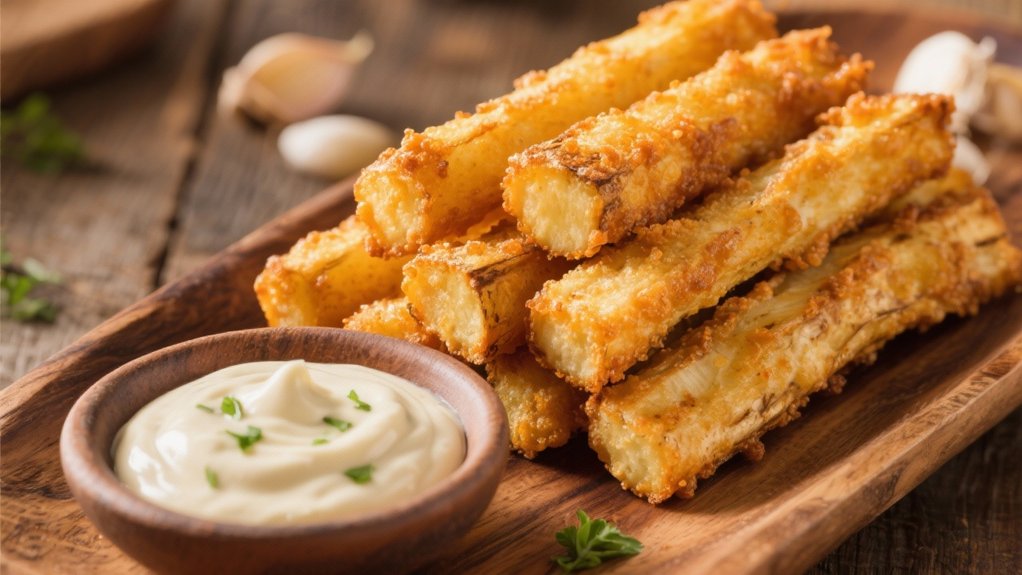 crispy yuca with aioli