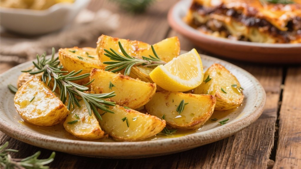 crispy zesty lemon potatoes