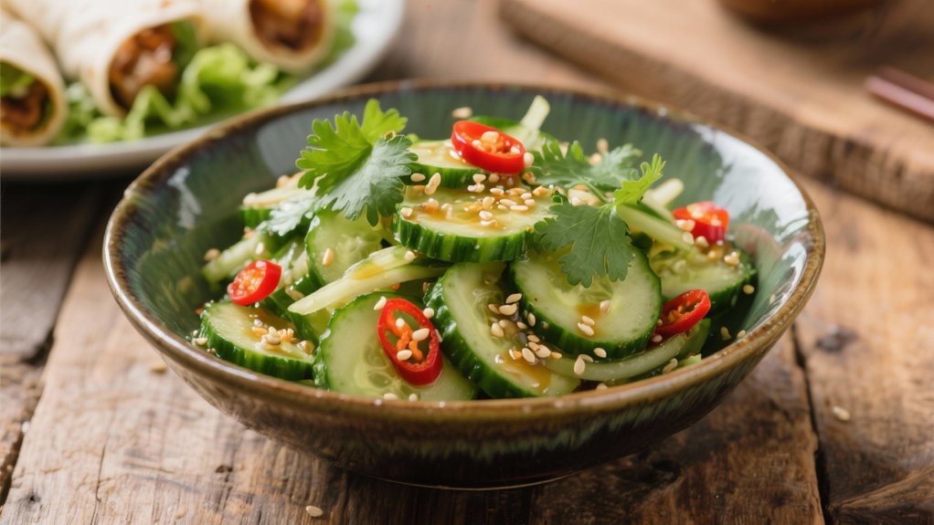 crunchy asian cucumber salad