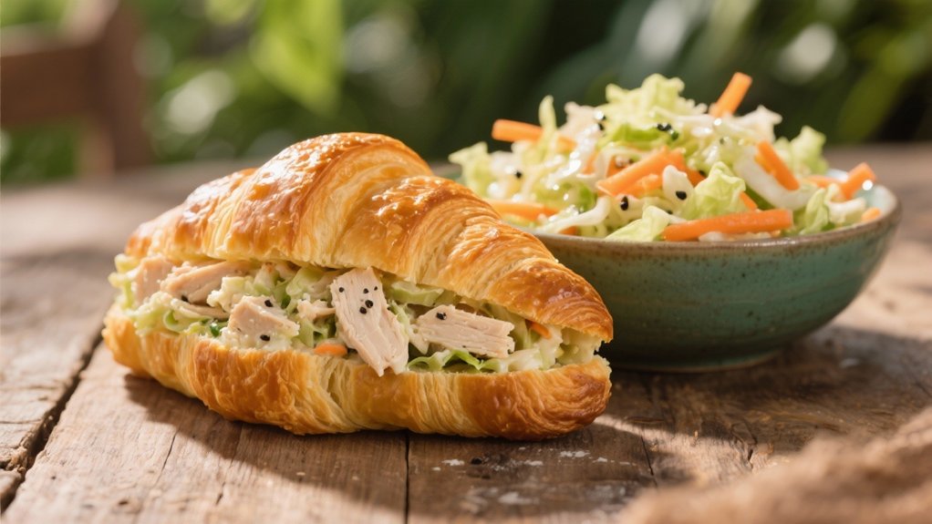 crunchy coleslaw with tangy dressing