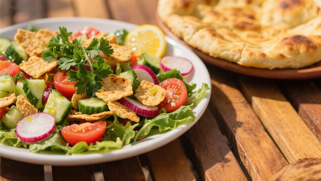 crunchy flavorful middle eastern salad