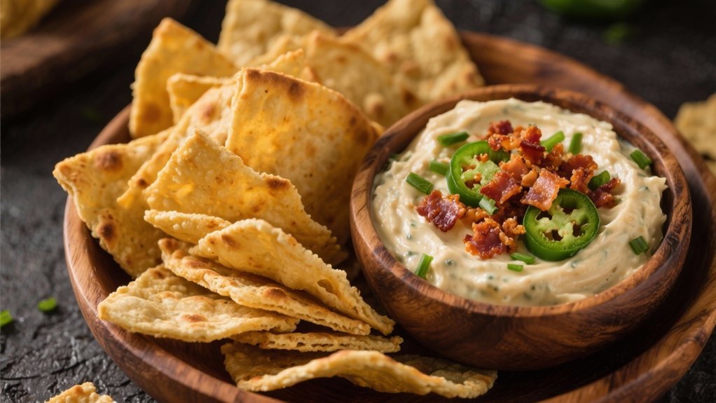 crunchy flavorful pita chips