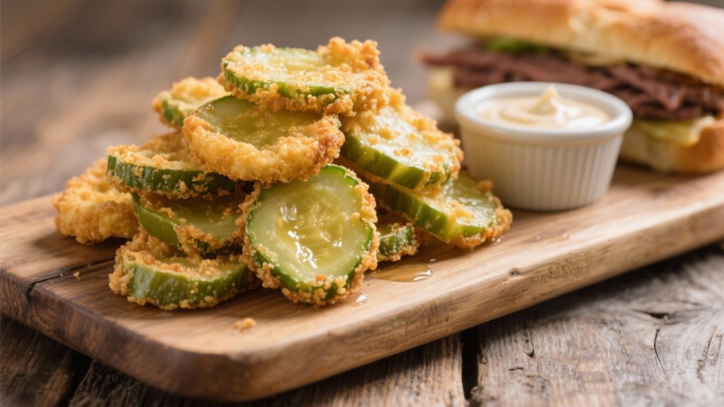 crunchy fried pickle delights