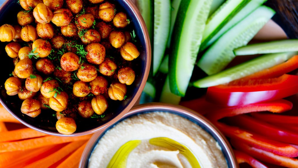 crunchy roasted chickpea snacks