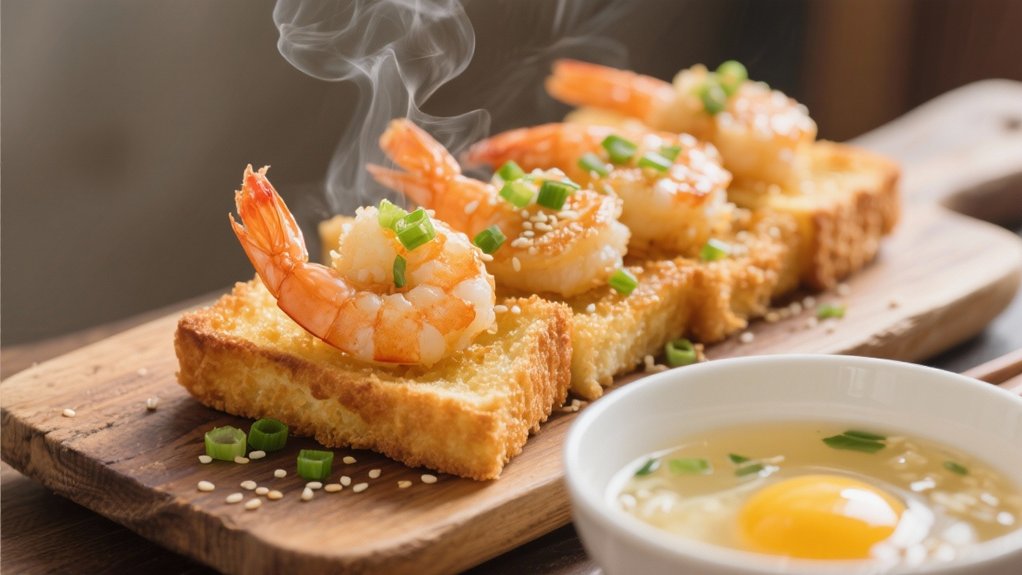 crunchy shrimp toast delight