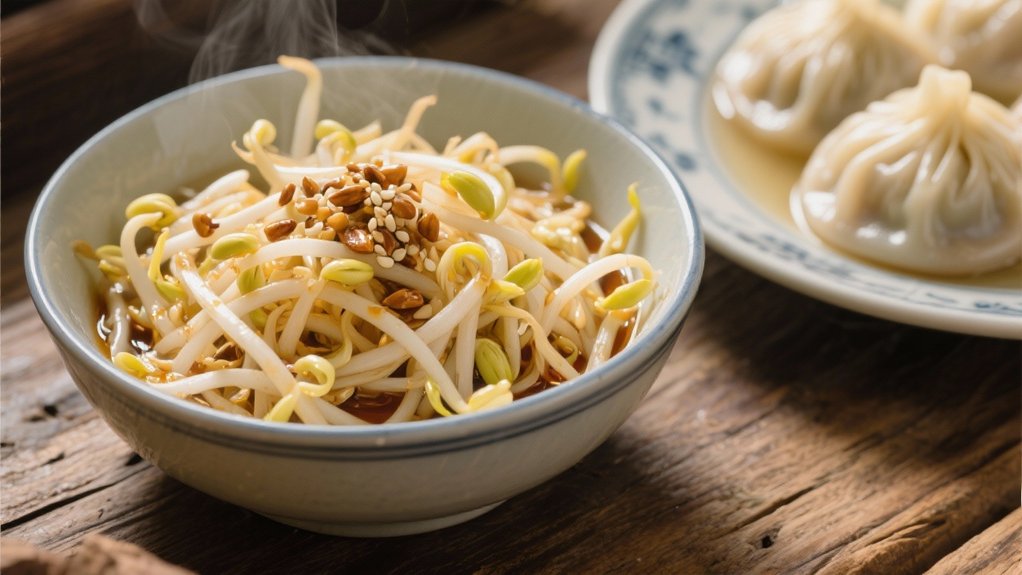 crunchy tangy bean sprouts