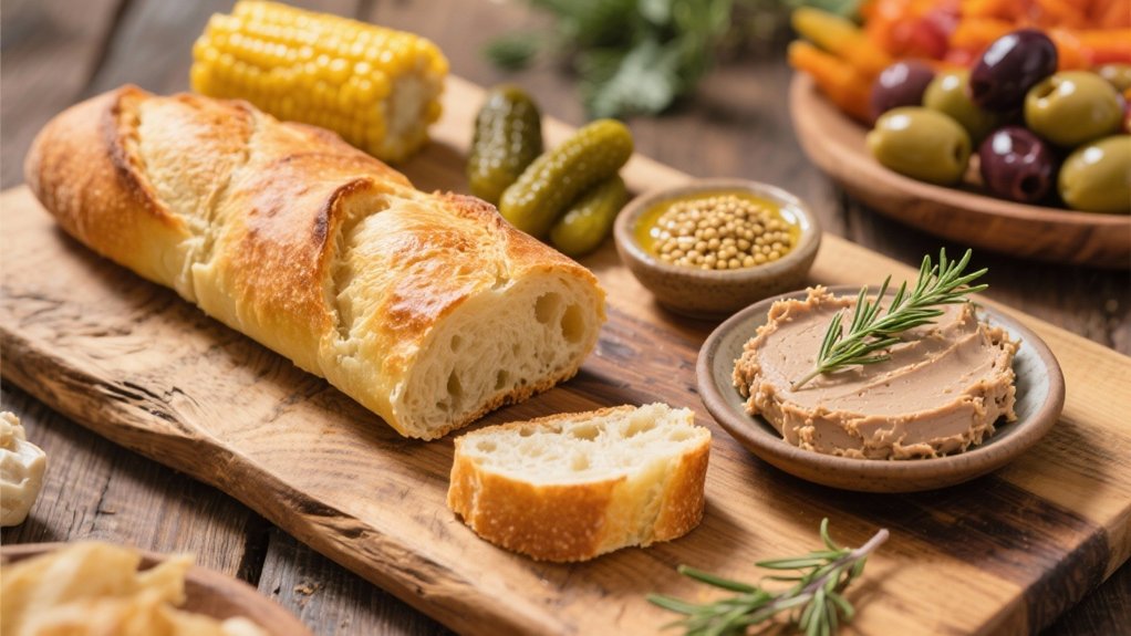 crusty baguette enhances p t