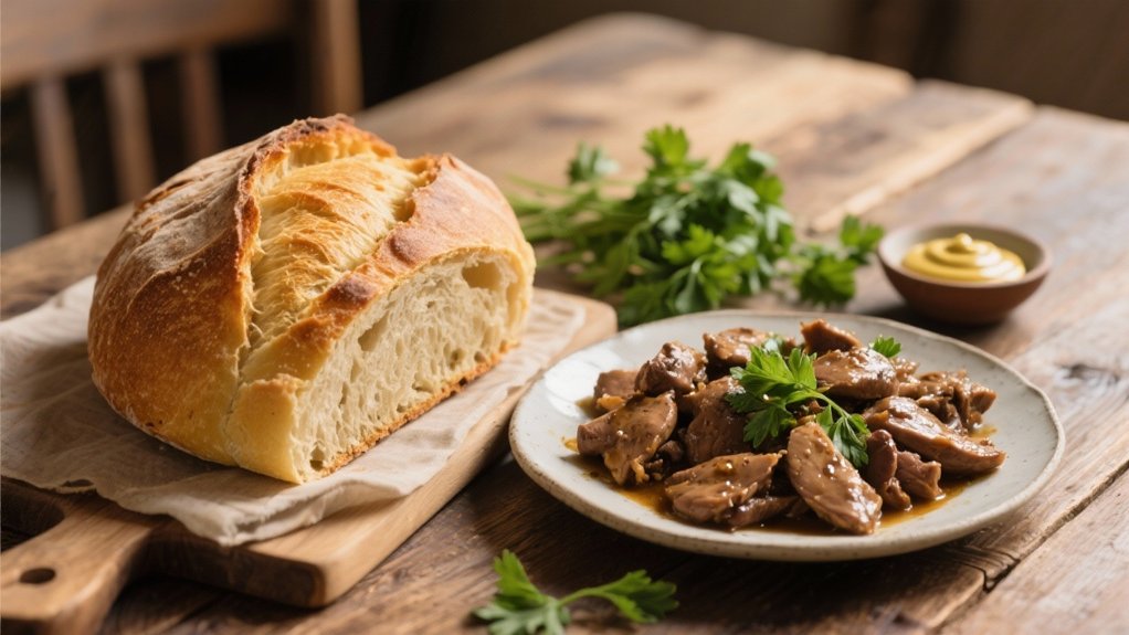 crusty bread for dipping