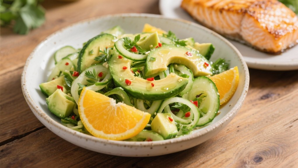 cucumber avocado citrus salad