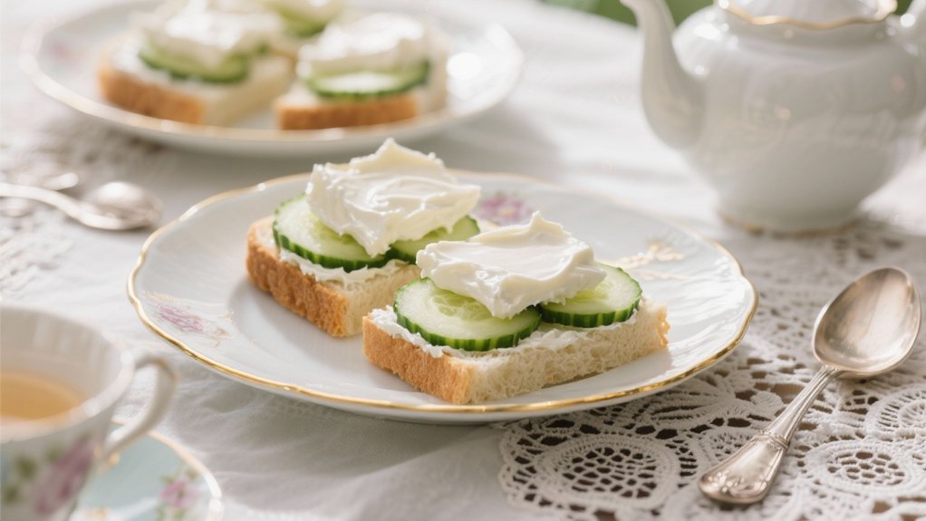 cucumber cream cheese sandwiches