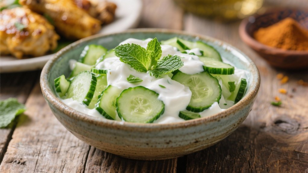 cucumber mint yogurt salad
