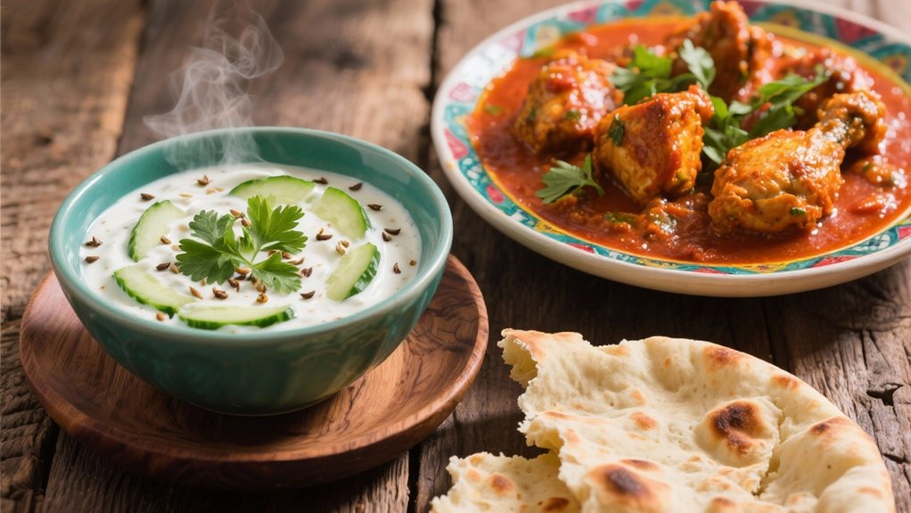 cucumber raita balances spice