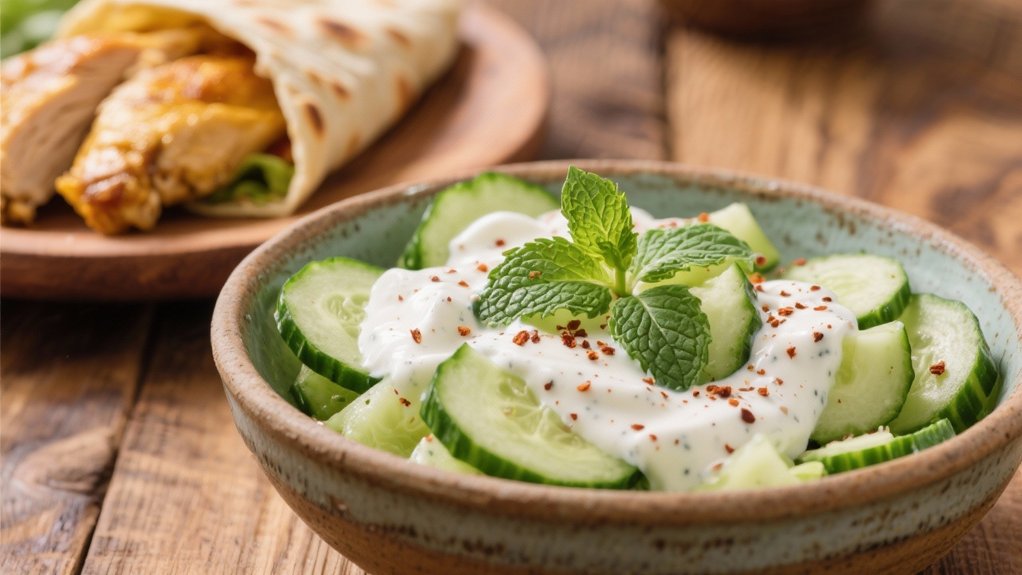 cucumber yogurt salad variation