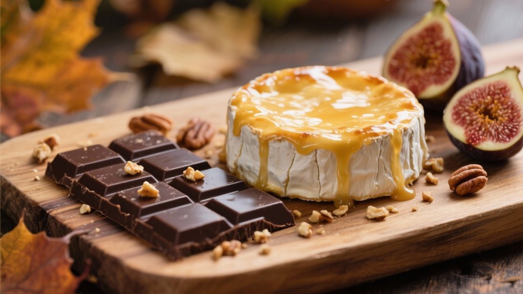 dark chocolate and brie