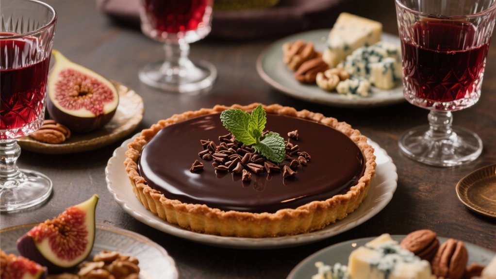 dark chocolate and port