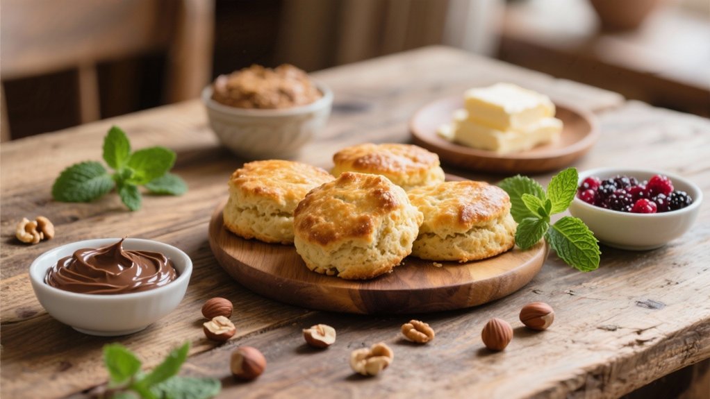 decadent chocolate hazelnut scones