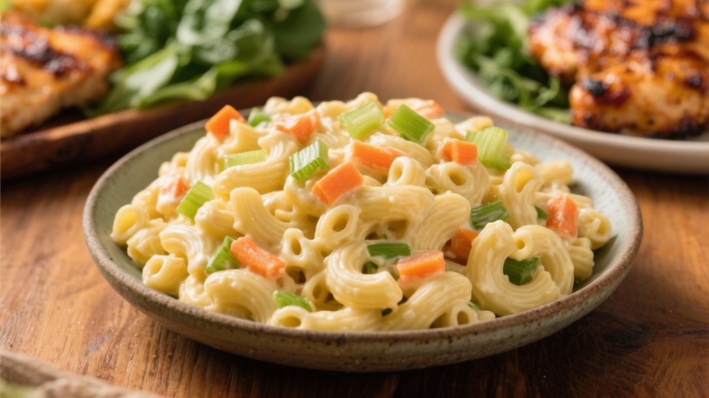 delicious creamy pasta salad