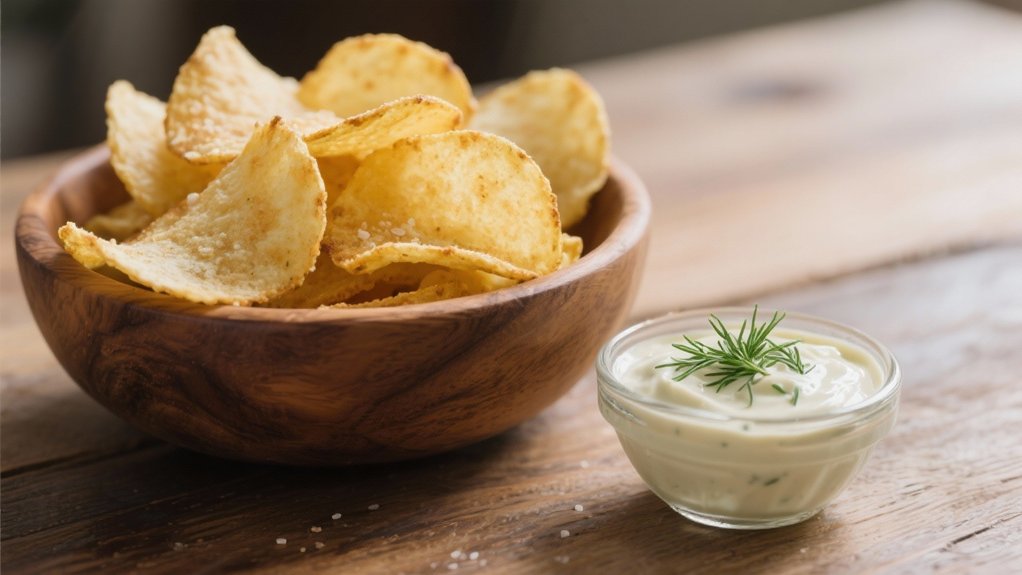 delicious dip and chips