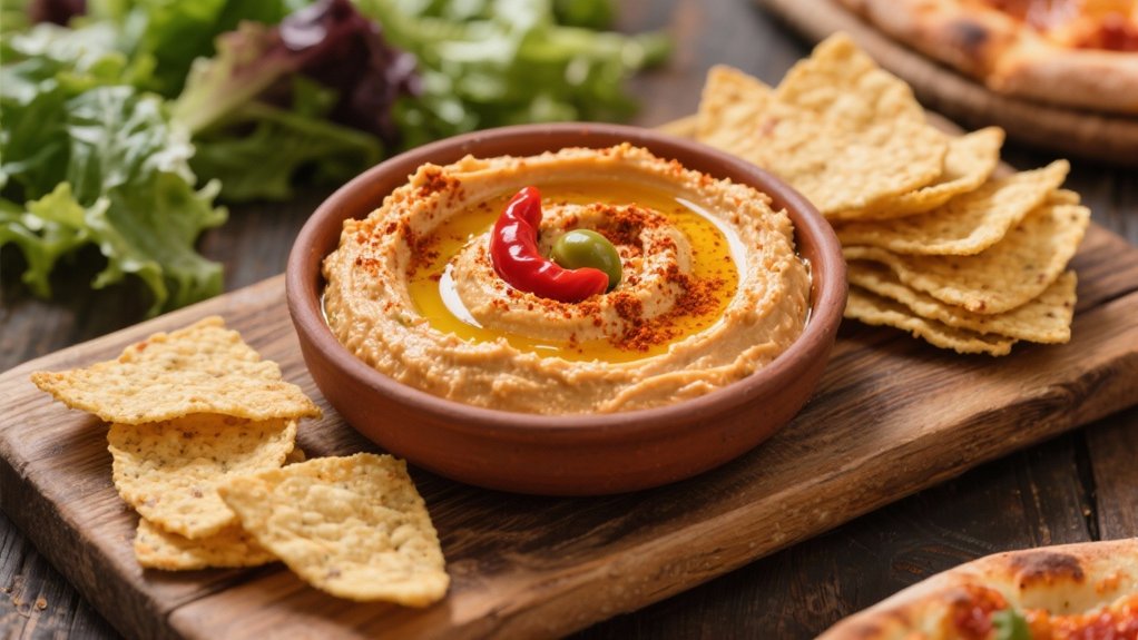 delicious roasted red pepper hummus