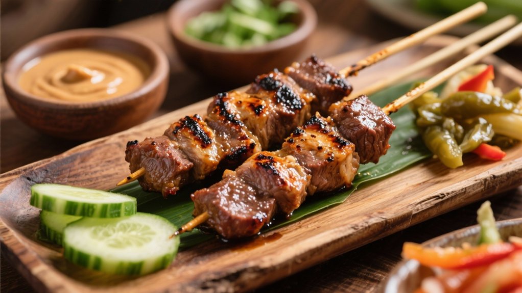 delicious smoky beef skewers
