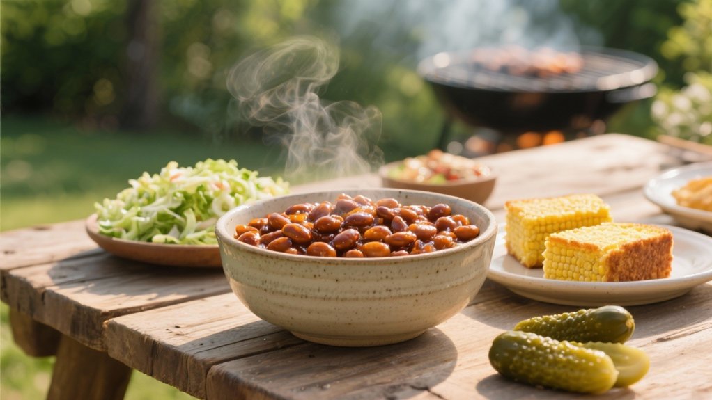 delicious sweet smoky beans